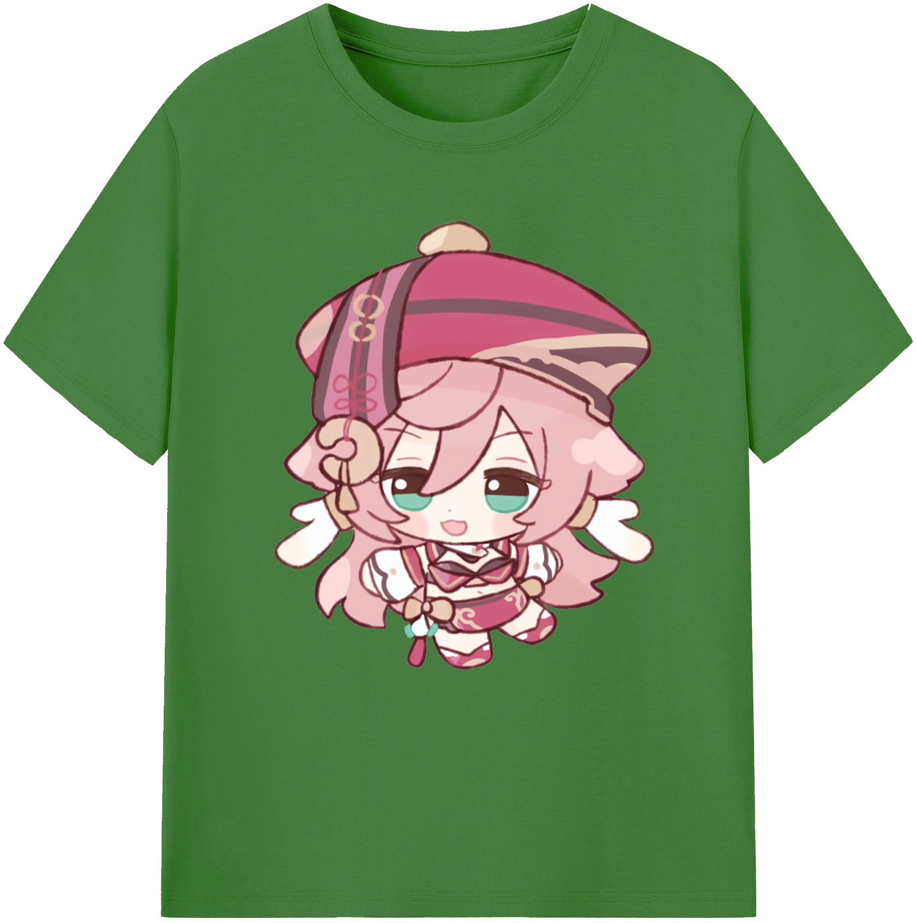 げんし神 ヤンフェイ genshin Yanfei レディースカジュアルプリントTシャツ（綿100％）